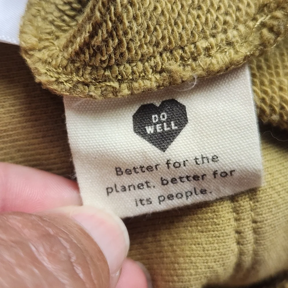 Madewell Resourced Cotton Relaxed Hoodie Sweatshirt In Olive Surplus Size M
